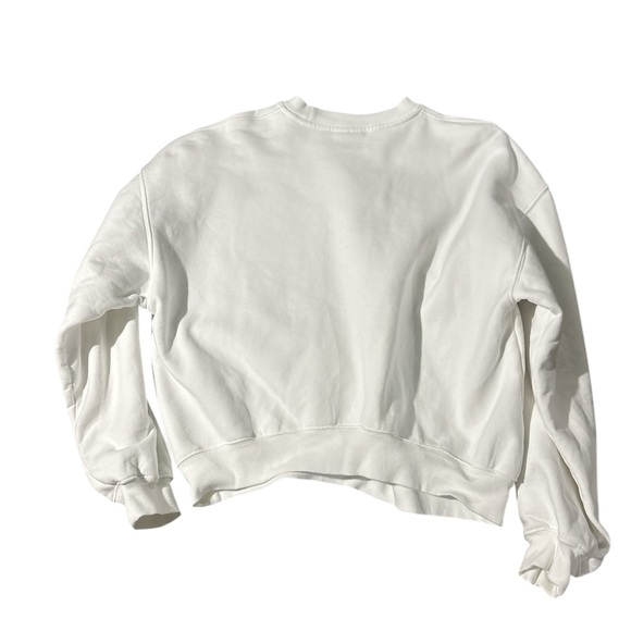 Aritzia cozy fleece mega crew White Women's Sweatshirt - Picture 6 of 8